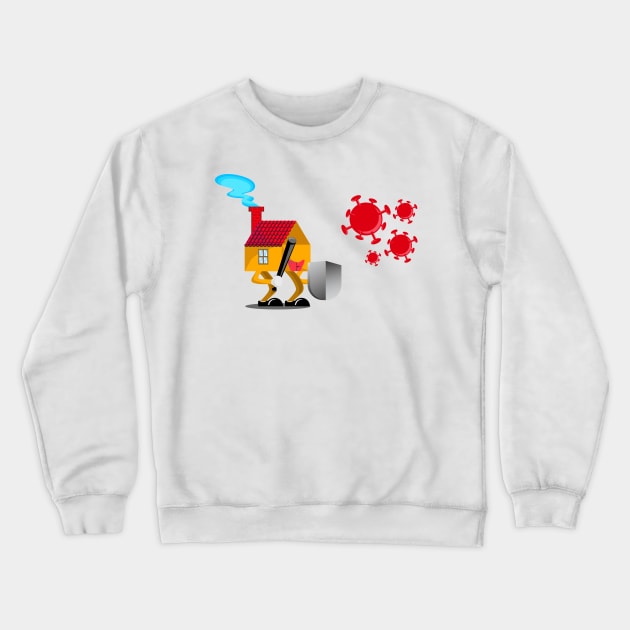 Fight Corona Crewneck Sweatshirt by Diamond Hand